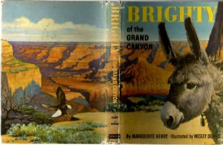 Vintage Brighty Of The Grand Canyon Marguerite Henry W.  Dennis Illustrated Donkey