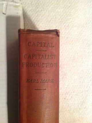 “capital A Critical Analysis Of Capitalist Production” Karl Marx,  1920,  815 Page