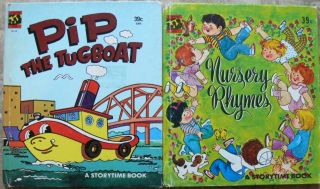 2 Storytime Books Pip The Tugboat,  Nursery Rhymes