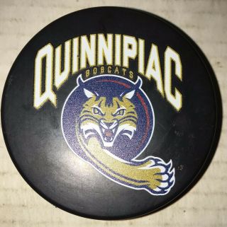 Quinnipiac University Bobcats Hockey Official Ecac Game Puck