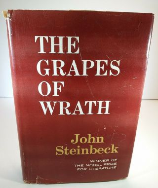 The Grapes Of Wrath,  John Steinbeck 1939 Hardcover Viking Book Club Edition 