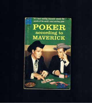 Vintage T.  V.  Tie - In Poker According To Maverick James Garner 1st Cond