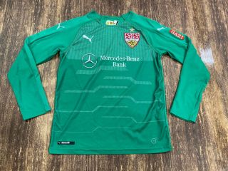 Vfb Stuttgart German Green Long Sleeve Puma Soccer Jersey - Youth Large