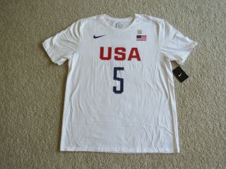 Nike Authentic Nba Team Usa Kd 5 Kevin Durant Printed Jersey T Men Xl Sweet