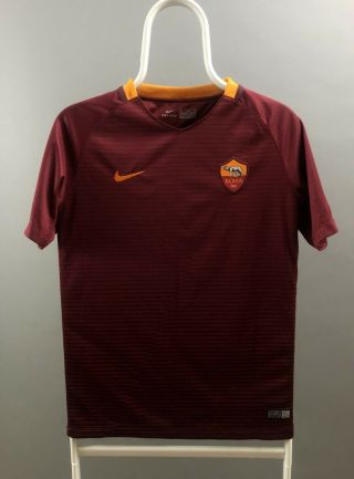 As Roma 2016 2017 Home Shirt Nike Football Jersey Soccer Size Youth Xl