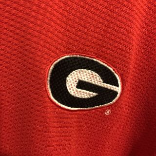 Men’s Nike Team Dri Fit UGA Georgia Bulldogs Golf Polo Shirt XXL Red Black Golf 3