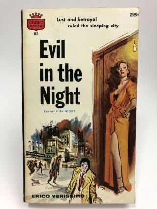 Evil In The Night Erico Verissimo Crest Romance 1st Printing
