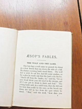 AESOP ' S FABLES : IN WORDS OF ONE SYLLABLE / Henry Altemus 1900 3