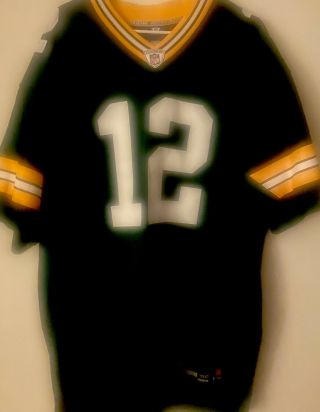 Reebok On Field Green Bay Packers Aaron Rodgers 12 Jersey Adult Xl