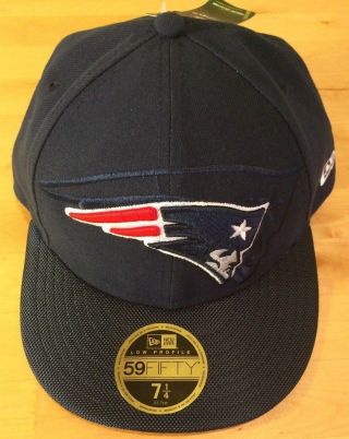 Nfl England Patriots Era Low Profile 59fifty Fitted Cap/hat Sz 7 1/4