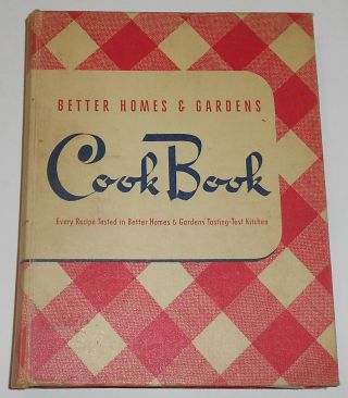 Better Homes And Gardens Cook Book 1946 Seventh Printing De Luxe Edition