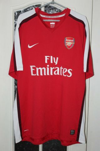 Arsenal London 2008 2009 2010 Nike Home Shirt Jersey Trikot Size Xl
