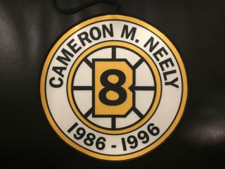 Cam Neely 8 Boston Bruins Retirement Banner