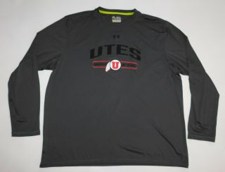 Utah Utes Ncaa College Under Armour Loose Training Long Sleeve Jersey Shirt 2xl