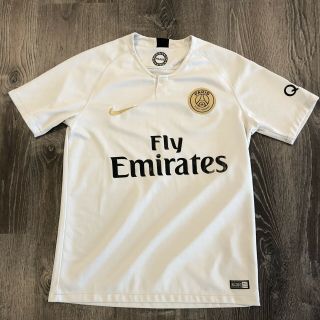Nike Paris Saint Germain Psg Authentic Gold Away Football Soccer Jersey S 18/19