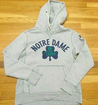 Ncaa Under Armour Notre Dame Fighting Irish Hooded Loose Sweatshirt Size S
