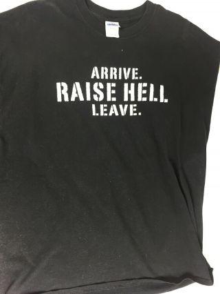 Stone Cold Steve Austin Arrive Raise Hell Leave T - Shirt Tshirt Tee Mens Size Xl