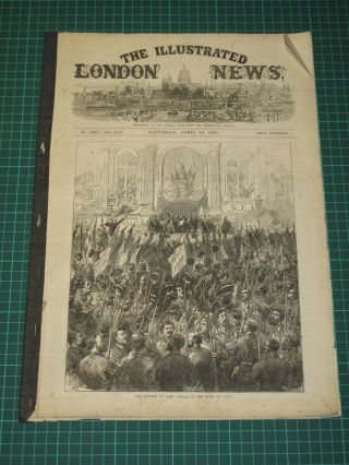 The Illustrated London News April 15 1871 No.  1645 Vol.  Lviii Almost Complete