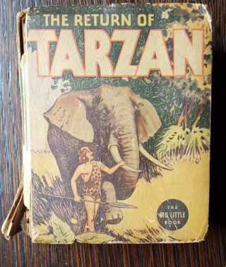 The Return Of Tarzan By Edgar Rice Burroughs - 1936 Big Little Book 1102