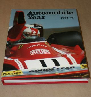 Automobile Year 22 1974/75 With Dust Cover Racing Coverage