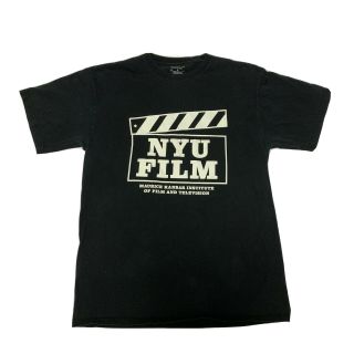 Champion Nyu Film Maurice Kanbar Institute Of Film And Television Black Shirt L