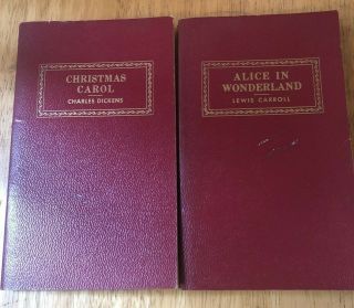 2 Classics Published By Award Books: Alice In Wonderland And Christmas Carol