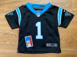 Cam Newton Carolina Panthers Nfl Football Nike Authentic Toddler Jersey Size 12m
