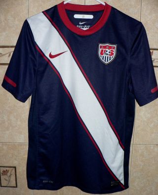 Usa Soccer Nike Team Authentic Soccer Adult 2010 Away Jersey Small Size