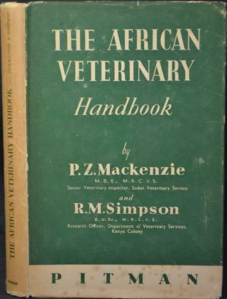 The African Veterinary Handbook 1956.  Animal Diseases Of Africa.  Vets Guide