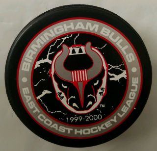 1999 - 2000 Birmingham Bulls East Coast Hockey League Echl Official Game Puck
