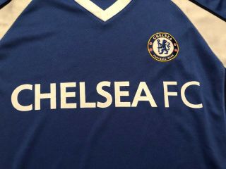 OFFICIAL CHELSEA FC SOCCER JERSEY MENS XL BLUE WHITE FOOTBALL CLUB ENGLAND 2