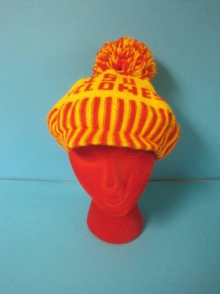 Awesome Vintage Isu Iowa State Cyclones College Knitted Stocking Cap Pom Hat