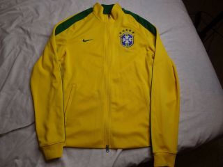 2014 Nike Brazil National Team Soccer Zip Up Jacket Men 