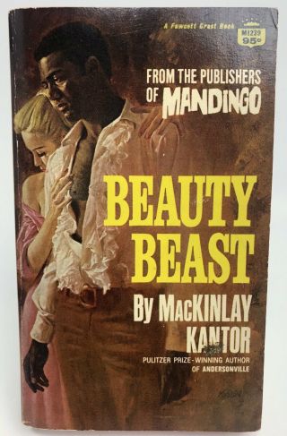 Beauty Beast Mackinlay Kantor Fawcett Crest Blaxploitation 1st Printing Gga