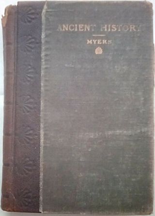 Ancient History By Philip Van Ness Myers (1904,  Leather Spine)