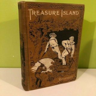 Treasure Island By Robert Louis Stevenson,  Hc Antique Book (w.  B.  Conkey Co. )