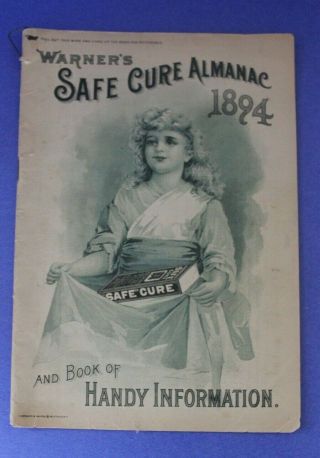 1894 Safe Cure Almanac - Warner 