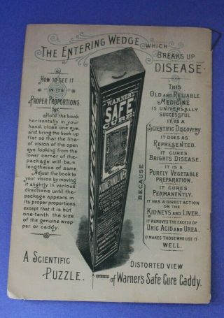 1894 Safe Cure Almanac - Warner ' s and Book of Handy Information. 2