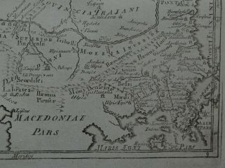 1808 CELLARIUS Atlas map PANNONIA - MOESIA - ILLYRIA - THRACIA - BALKANS 3