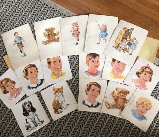 Vintage 1962 Dick And Jane Cut Outs Scott Foresman Reading Supports