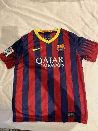 Nike Lionel Messi Fc Barcelona Vapor Match Home Jersey Youth Large Kids Official
