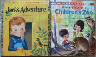 2 Vintage Little Golden Books Jack 