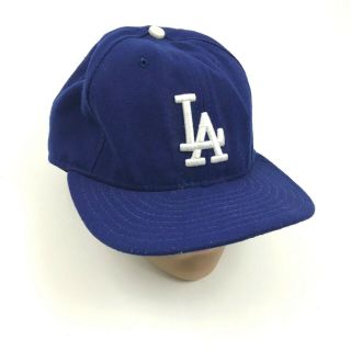 Vintage Era Los Angeles Dodgers Baseball Cap Fitted Hat Size 7 5/8 60.  6 Wool