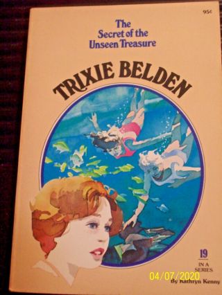 Trixie Belden 19 Secret Of The Unseen Treasure Oval Paperback Kathyrn Kenny