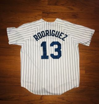Vintage Alex Rodriguez York Yankees Jersey A - Rod Mlb Majestic Men’s Xxl