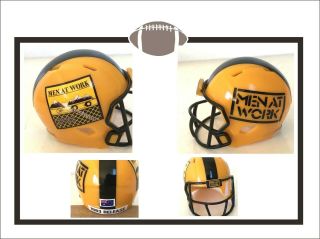 Custom " Men At Work " The Band " Business As Usual " Concept 2 " Pocket Pro Helmet