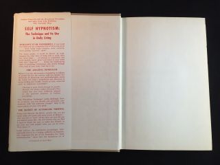 Vintage 1967 Self Hypnotism Book: The Technique and its Use in Daily Living 2