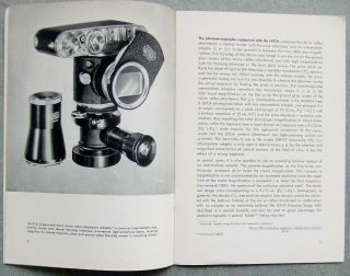 LEITZ LEICA ARISTOPHOT 11 MICROSCOPE BROCHURE IN ENGLISH.  27 PAGES 2
