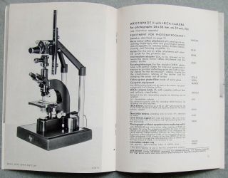 LEITZ LEICA ARISTOPHOT 11 MICROSCOPE BROCHURE IN ENGLISH.  27 PAGES 3