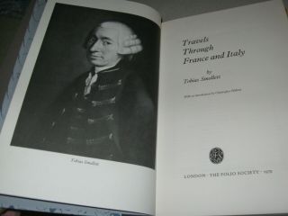 Folio Socy: Smollett.  Travels Through France And Italy.  1st Folio.  1979.  Fine/fin